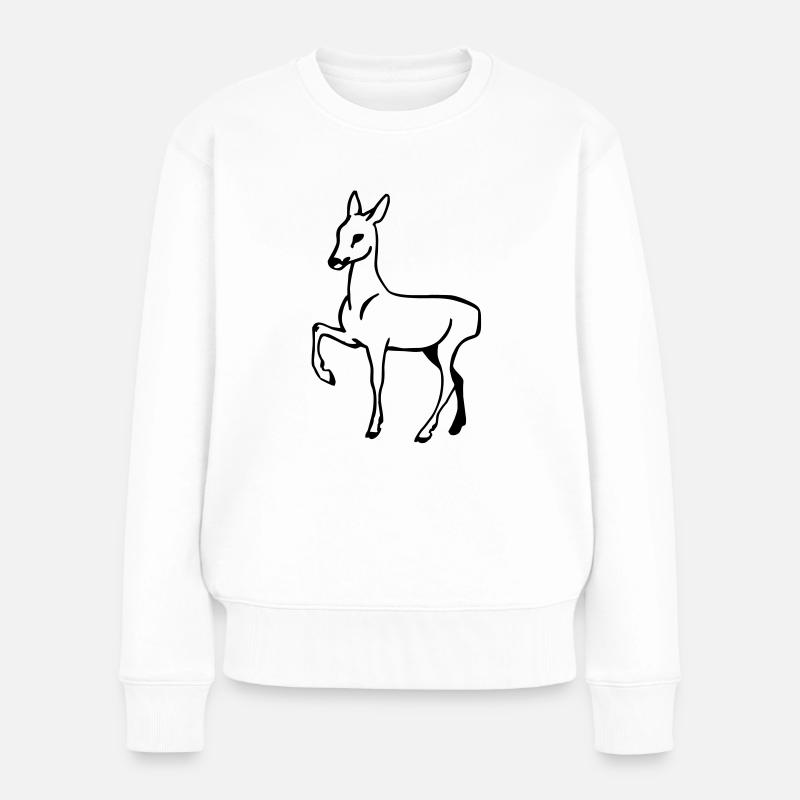 Biche - Pull Premium bio Femme - blanc