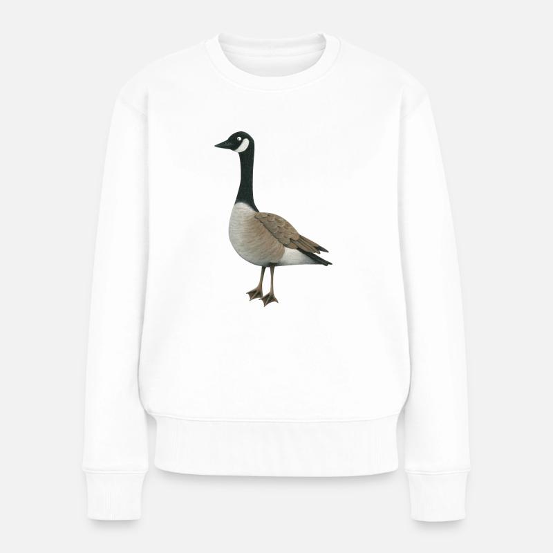 Oie sauvage - Pull Premium bio Femme - blanc