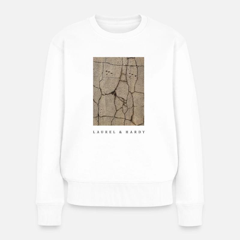 Laurel & Hardy - Frauen Premium Bio Pullover - Weiß