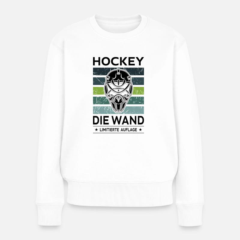 Hockey - Frauen Premium Bio Pullover - Weiß