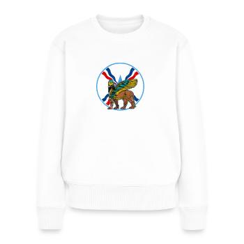 Antique divinité Lamassu mythologie Babylone Sumer - Pull Premium bio Femme - blanc - Devant - Julia (174cm)