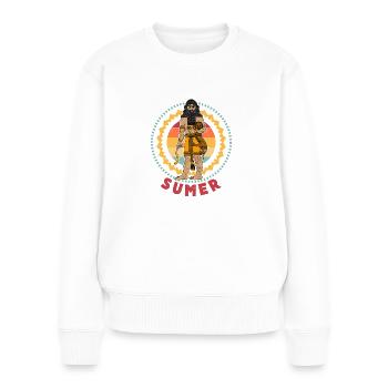 Gilgamesch Iran Persia Geschichte Sumer Antike - Frauen Premium Bio Pullover - Weiß - Vorne - Julia (174cm)