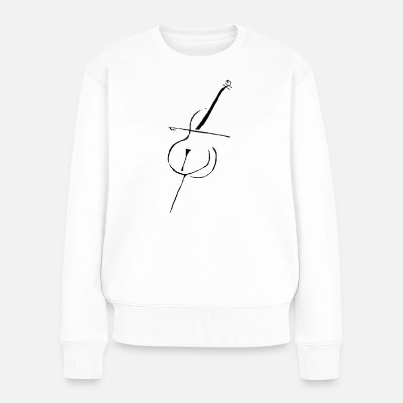Cello pur - Frauen Premium Bio Pullover - Weiß