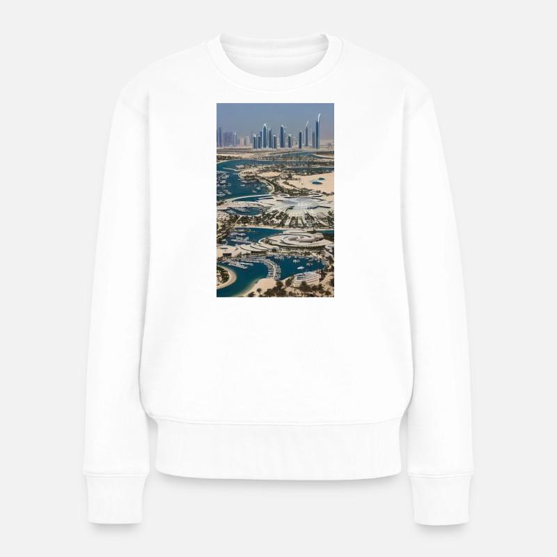 Abu Dhabi Abu Dhabi - Women's Premium Organic Jumper - white