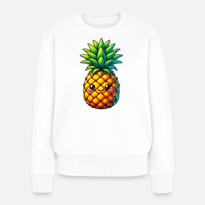 Ananas - Pull Premium bio Femme - blanc
