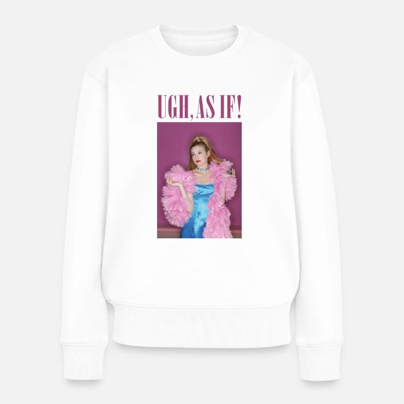 Clueless Porträt Highschool Schülerin Cher - Frauen Premium Bio Pullover - Weiß