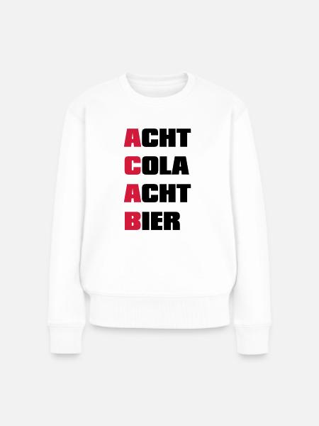 ACAB A.C.A.B - Frauen Premium Bio Pullover - Weiß