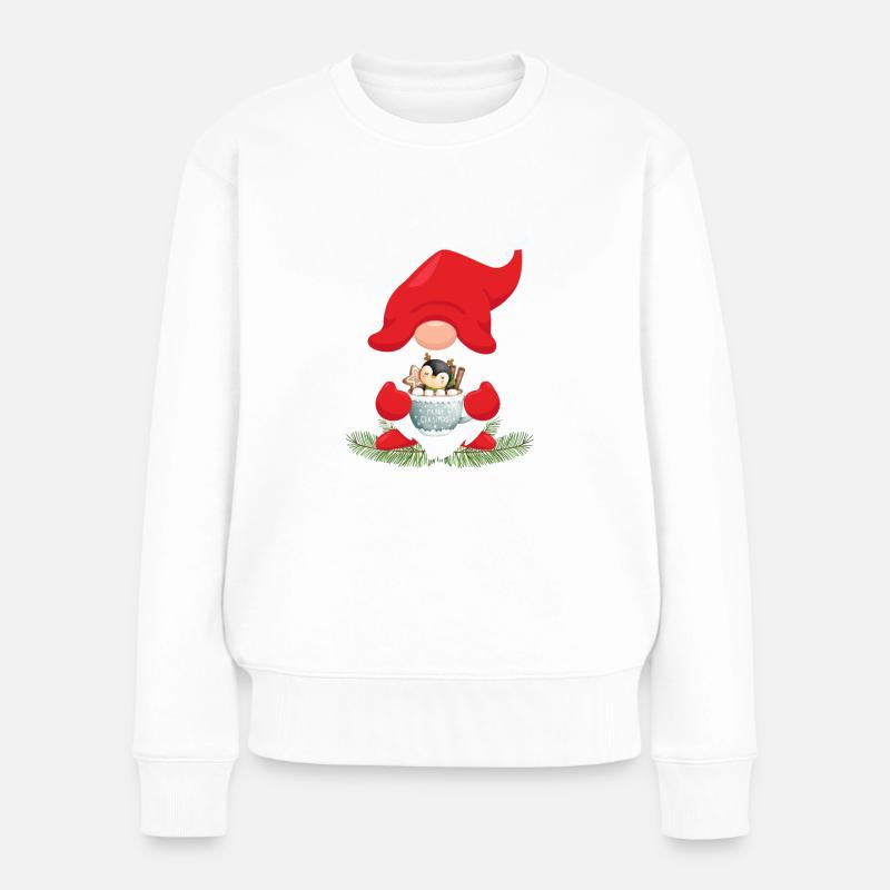 Elfes de Noël - Pull Premium bio Femme - blanc