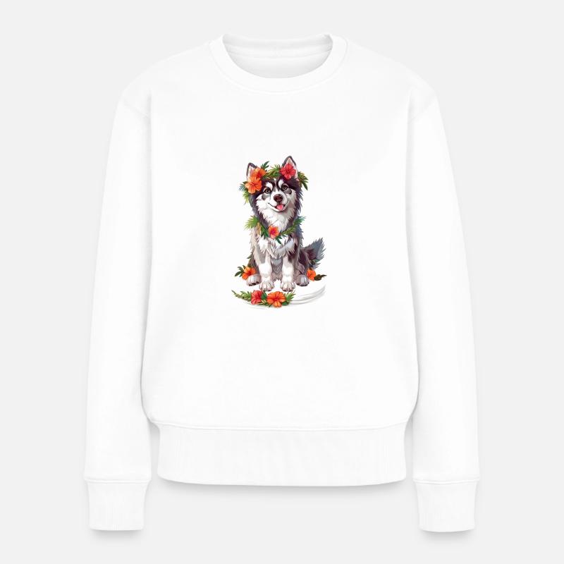 Mon Husky - Pull Premium bio Femme - blanc