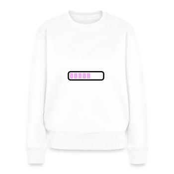 Battery Battery loading - Women's Premium Organic Jumper - white - Front - Julia (174cm)