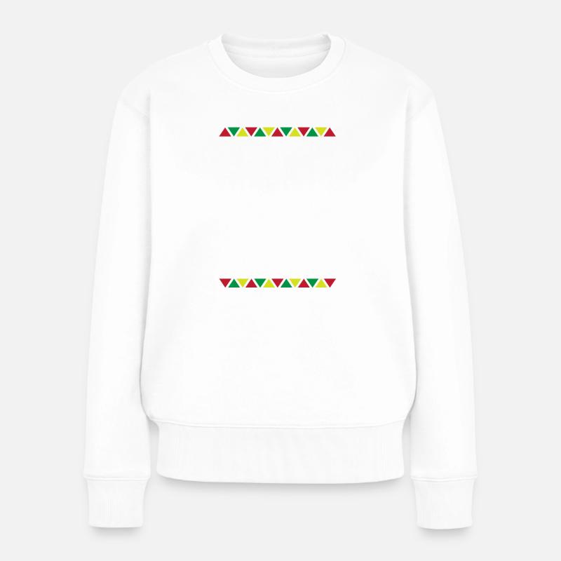 Just Here For The Big Five - Frauen Premium Bio Pullover - Weiß