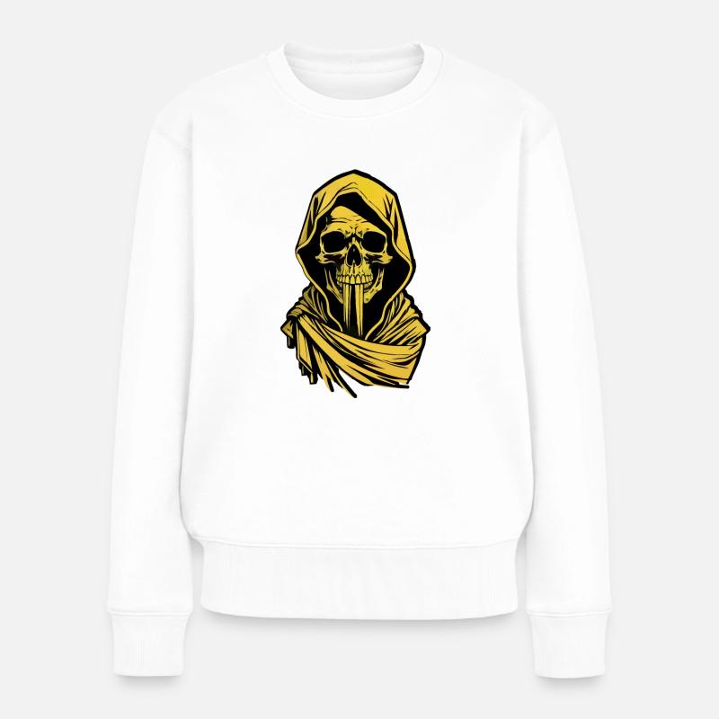 Tod in der Nachbarschaft - Frauen Premium Bio Pullover - Weiß