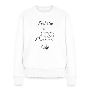 Feel the Slide - Women's Premium Organic Jumper - white - Front - Julia (174cm)