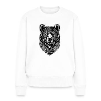 Bear Ornament Nature Forest Grizzly Bears Wild Animals - Women's Premium Organic Jumper - white - Front - Julia (174cm)
