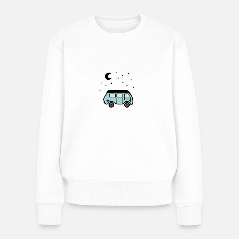 Van bei Nacht - Frauen Premium Bio Pullover - Weiß