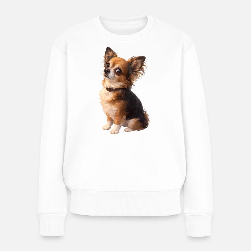 Dexter - Frauen Premium Bio Pullover - Weiß