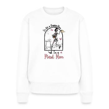 Design unique pour les mères avec des pouces verts - Pull Premium bio Femme - blanc - Devant - Julia (174cm)