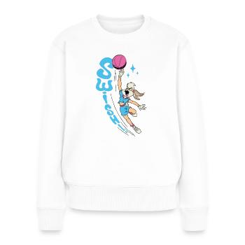 Looney Tunes Lola Bunny Swish! Basketball Design - Women's Premium Organic Jumper - white - Front - Julia (174cm)