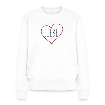 Liebe Herz - Pull Premium bio Femme - blanc - Devant - Julia (174cm)