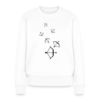 Bow and arrow - Women's Premium Organic Jumper - white - Front - Julia (174cm)