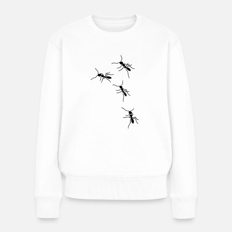fourmis - Pull Premium bio Femme - blanc