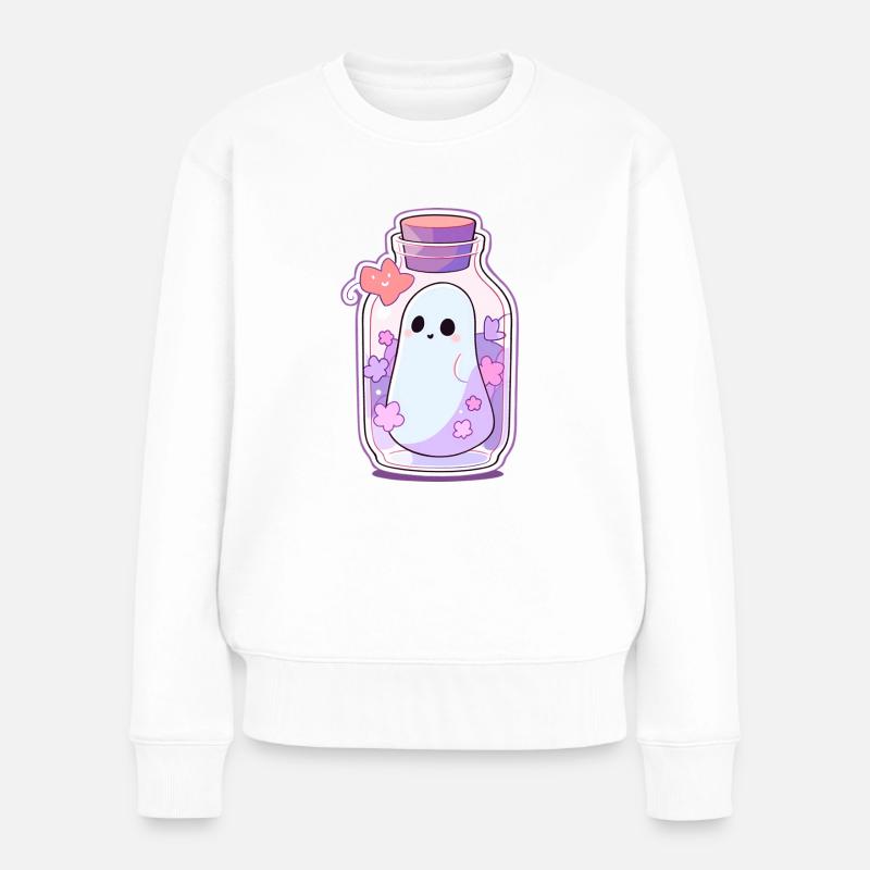 Geist - Frauen Premium Bio Pullover - Weiß