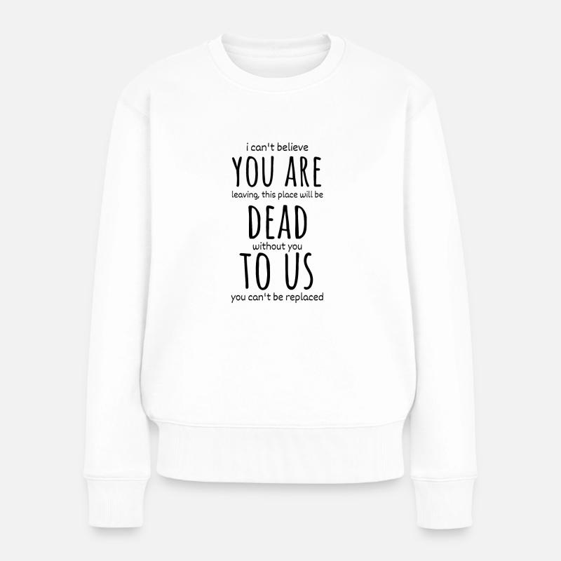 Kollege geht lustig - Frauen Premium Bio Pullover - Weiß