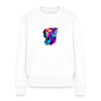 beautiful fairy - Frauen Premium Bio Pullover - Weiß - Vorne - Julia (174cm)