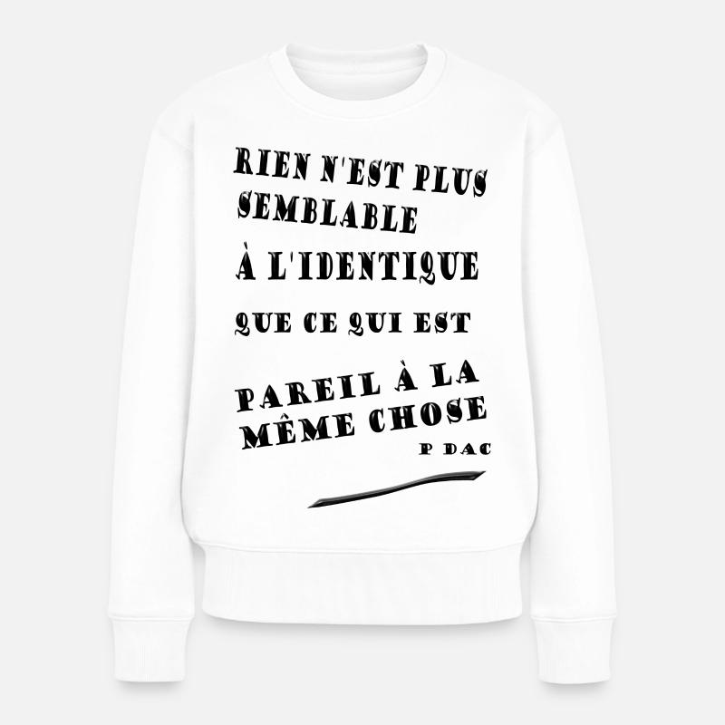 citadac - Pull Premium bio Femme - blanc