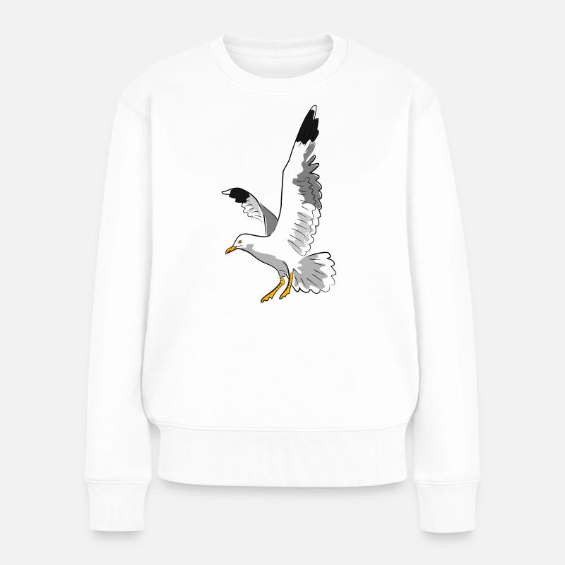 mouette - Pull Premium bio Femme - blanc