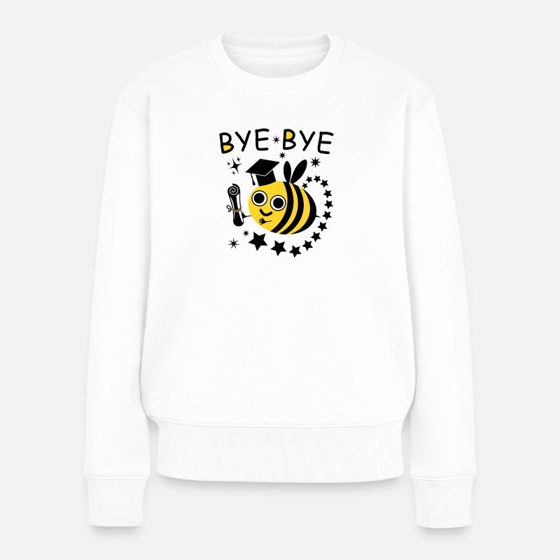BYE BYE Abeille - Pull Premium bio Femme - blanc