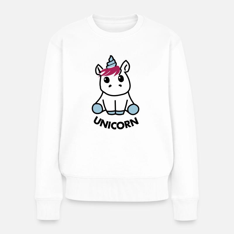 UNICORN - Pull Premium bio Femme - blanc