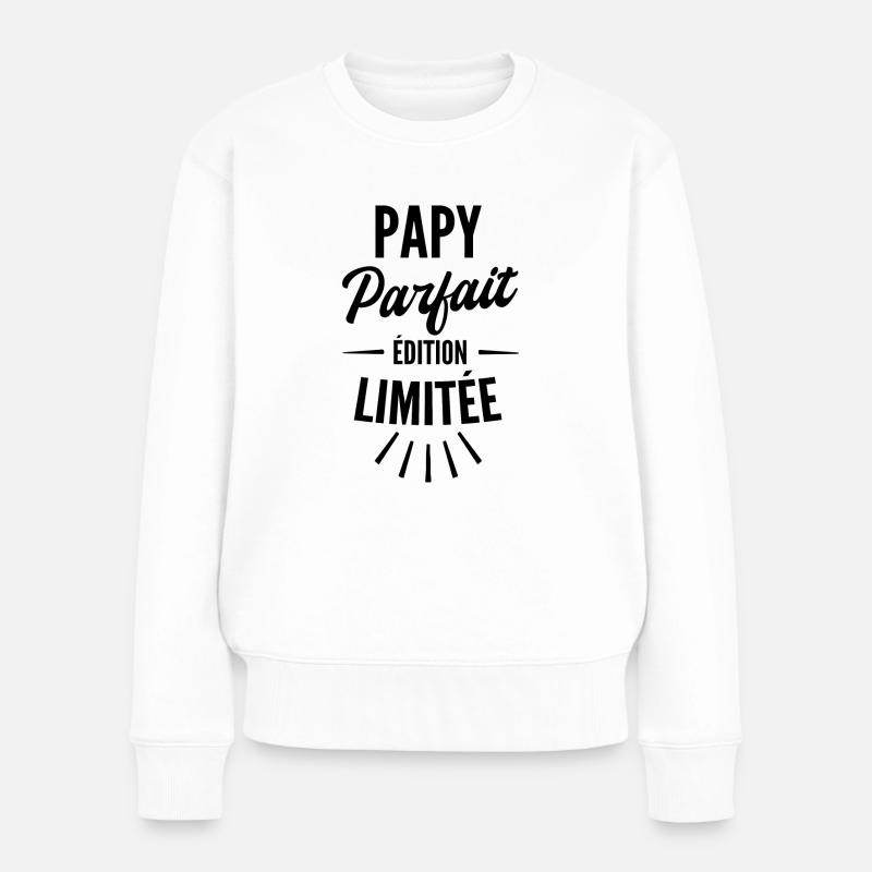 papy parfait édition limitée - Pull Premium bio Femme - blanc