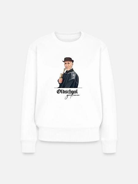 Rieser Grantler // Illustration - Frauen Premium Bio Pullover - Weiß