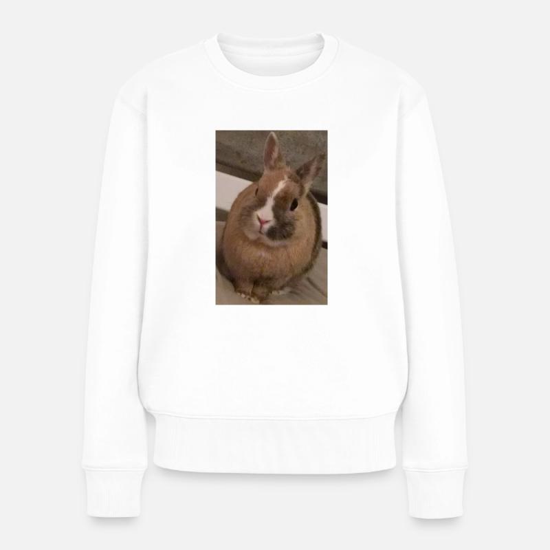 Kaninchen - Frauen Premium Bio Pullover - Weiß