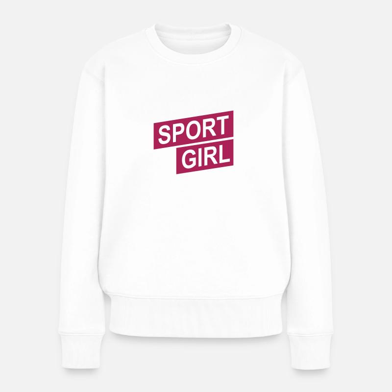 fille de sport pur - Pull Premium bio Femme - blanc