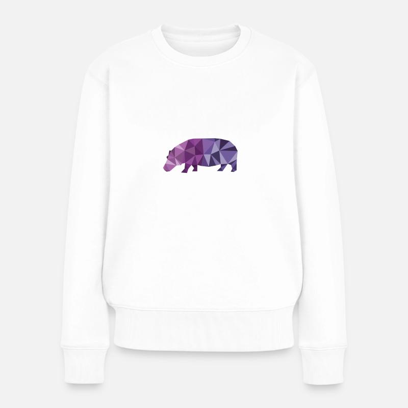 hippopotame - Pull Premium bio Femme - blanc