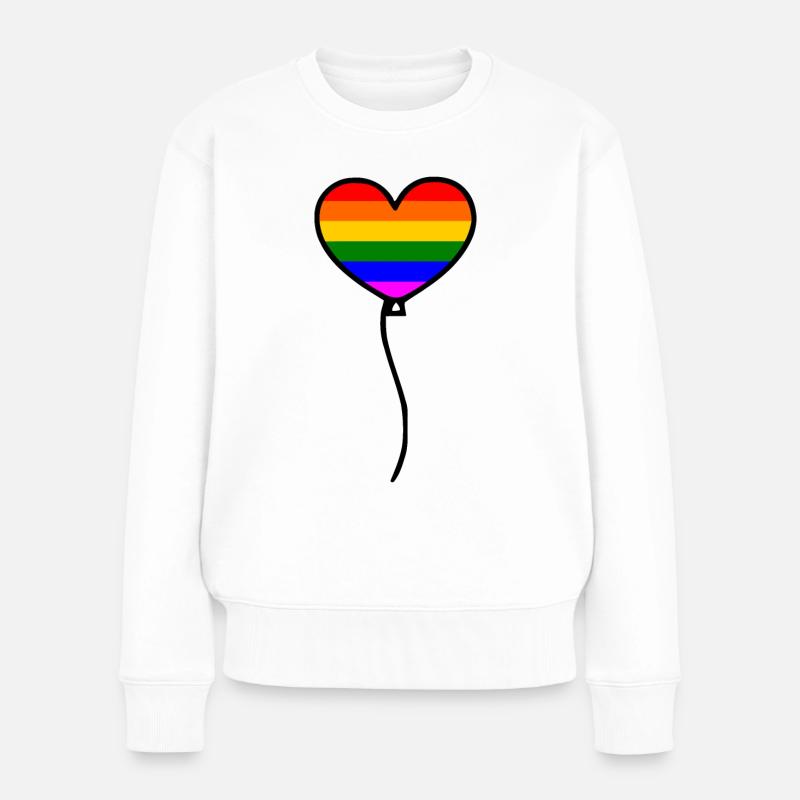 Lgbt - Frauen Premium Bio Pullover - Weiß