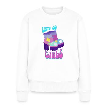 bachelorette party - Women's Premium Organic Jumper - white - Front - Julia (174cm)