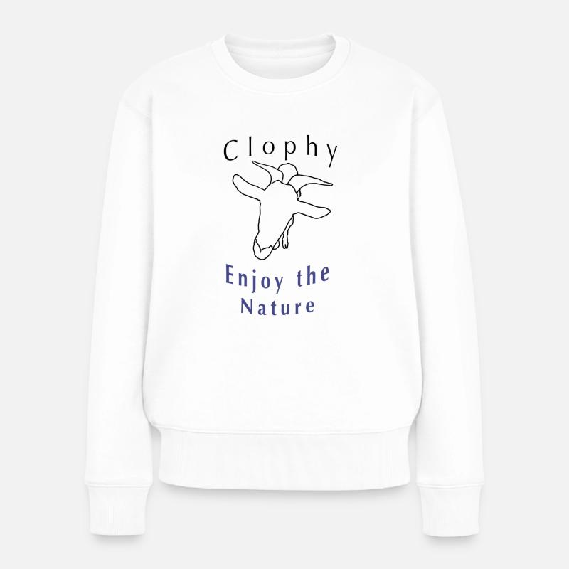 Chèvre - Pull Premium bio Femme - blanc