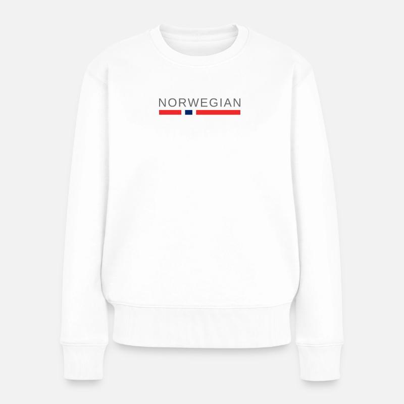 norvégien - Pull Premium bio Femme - blanc