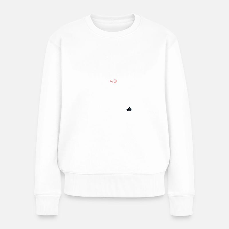 Life Universe Everything 42 Réponse - Pull Premium bio Femme - blanc