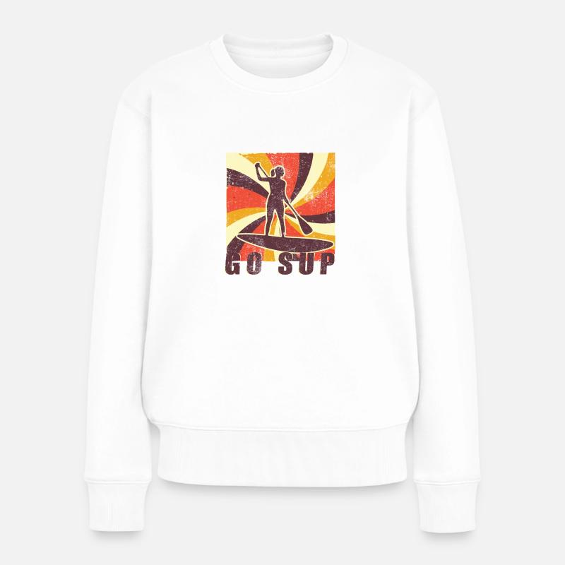 SUP - Frauen Premium Bio Pullover - Weiß