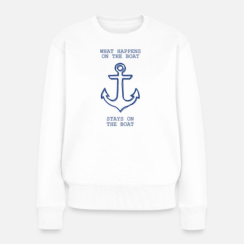Conception d’ancre amusante pour les amateurs d’eau - Pull Premium bio Femme - blanc
