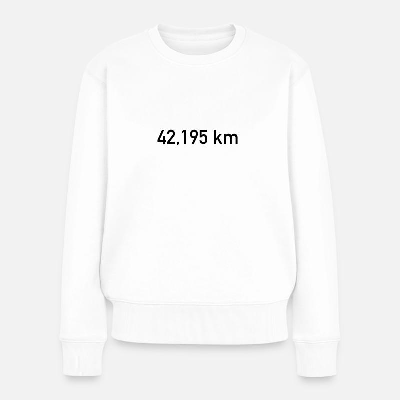 Marathon - Frauen Premium Bio Pullover - Weiß