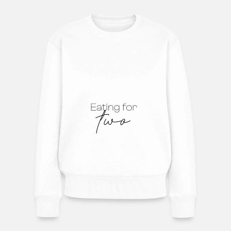 Manger pour deux - Pull Premium bio Femme - blanc