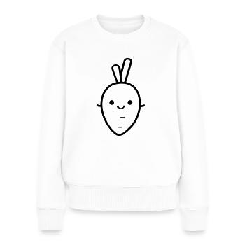 Carotte - Pull Premium bio Femme - blanc - Devant - Julia (174cm)