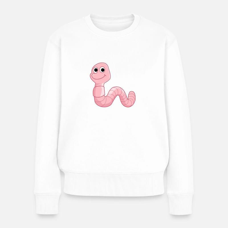 Ver de terre Ver de terre Ver de terre Ver de terre - Pull Premium bio Femme - blanc