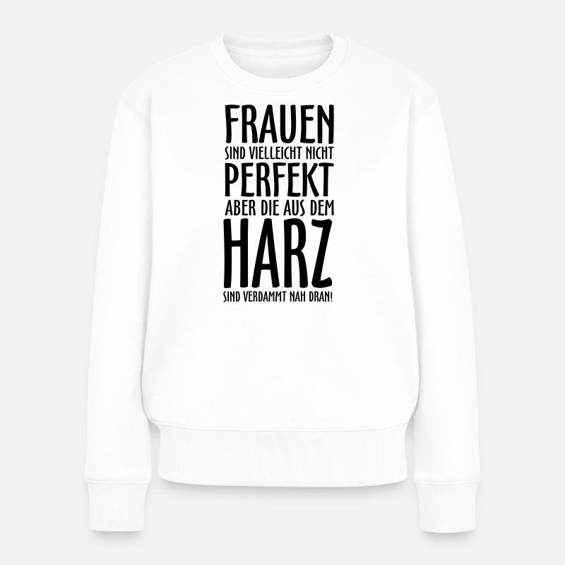 Frauen aus dem Harz - Frauen Premium Bio Pullover - Weiß