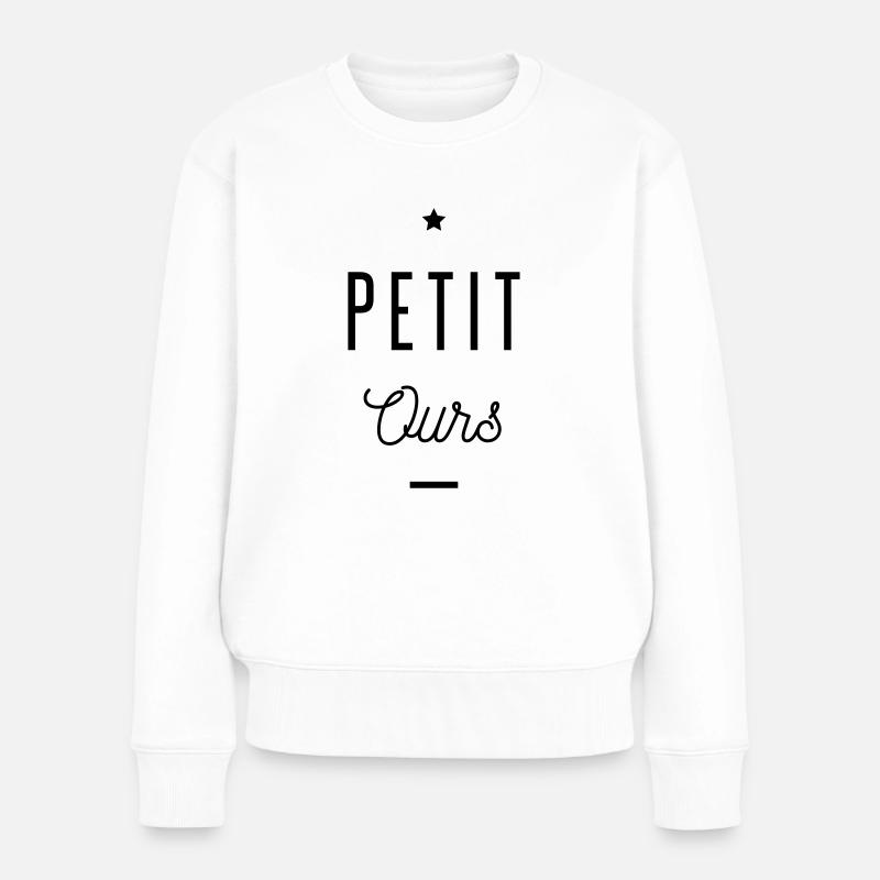 PETIT OURS - Pull Premium bio Femme - blanc